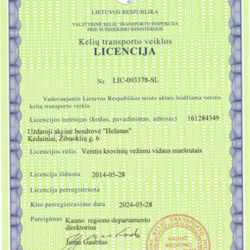 licencija